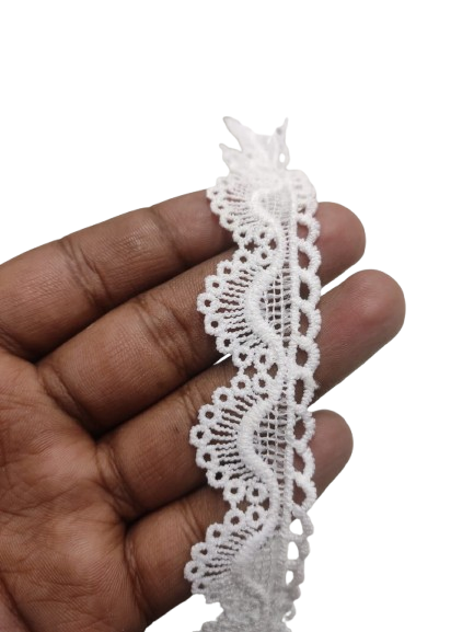 white dyeable lace 13 metre